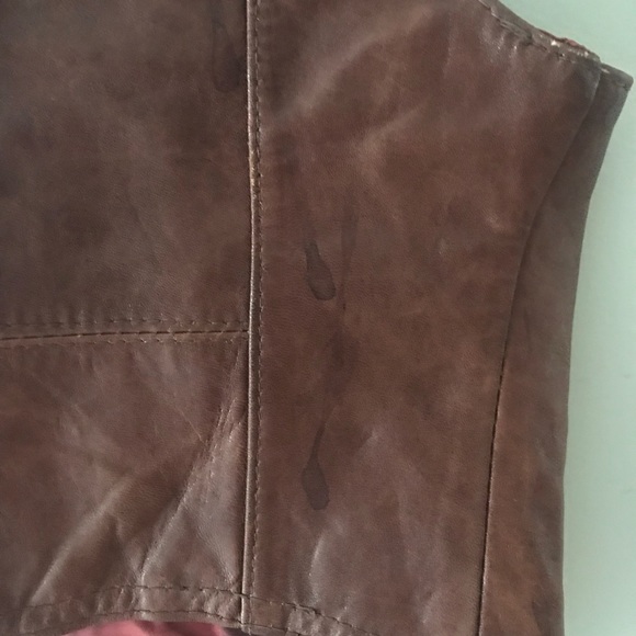 Cordovan vintage leather vest - Picture 4 of 5